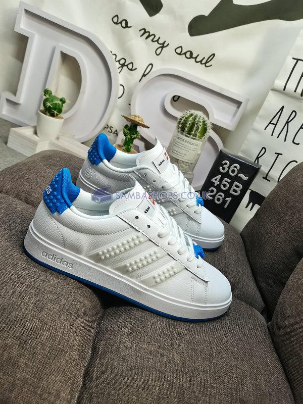 Adidas LEGO x Grand Court 2.0 "White Shock Blue" - Cloud White/Cloud White/Shock Blue - GW7178 Classic Neo Shoes