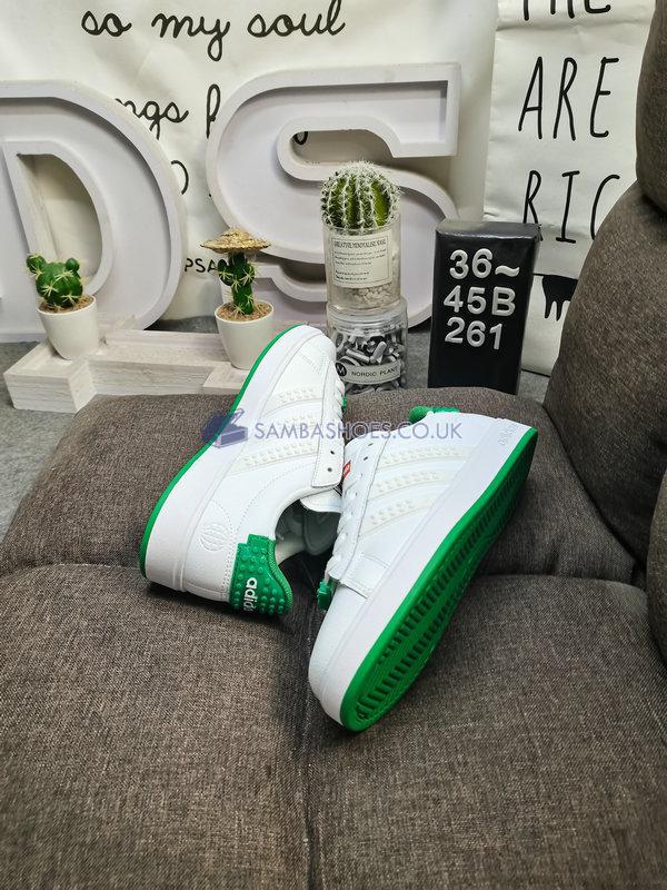 Adidas LEGO x Grand Court 2.0 "White Green" - Cloud White/Cloud White/Green - GW7177 Classic Neo Shoes