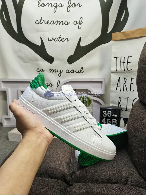 Adidas LEGO x Grand Court 2.0 "White Green" - Cloud White/Cloud White/Green - GW7177 Classic Neo Shoes