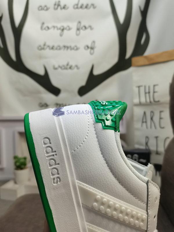 Adidas LEGO x Grand Court 2.0 "White Green" - Cloud White/Cloud White/Green - GW7177 Classic Neo Shoes