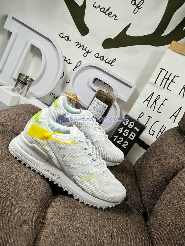 Adidas ZX 750 HD "Cloud White" - Cloud White/Cloud White-Signal Green - FV8490 Classic Originals Shoes