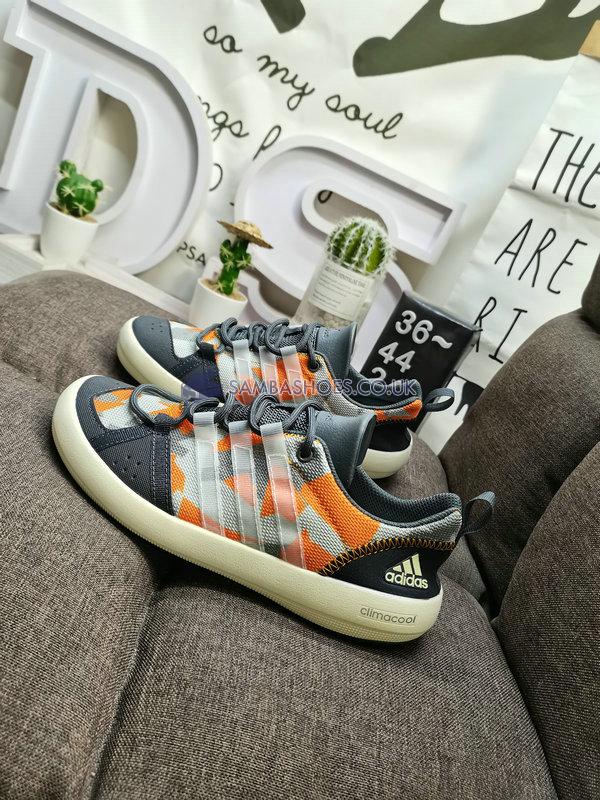 Adidas Climacool Boat Lace Graphic "Grey Orange" - Grey/Orange/White - B26627 Classic Outdoor & Hiking Shoes