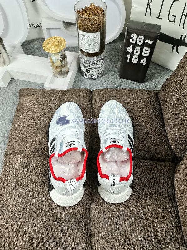 Adidas NMD_R1 STLT "White Black Scarlet" - Footwear White/Core Black/Scarlet - FV3874 Classic Originals Shoes