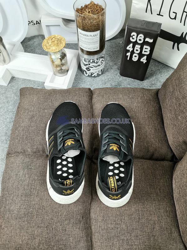 Adidas NMD_R1 "Black Gold Metallic" - Core Black/Gold Metallic/Crystal White - FW6433 Classic Originals Shoes