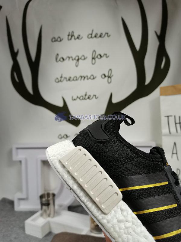 Adidas NMD_R1 "Black Gold Metallic" - Core Black/Gold Metallic/Crystal White - FW6433 Classic Originals Shoes