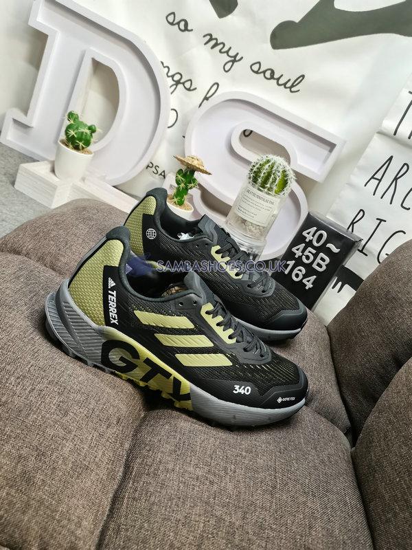 Adidas Terrex Agravic Flow 2.0 GTX "Black Yellow" - Core Black/Yellow/White - H03184-2 Classic Outdoor & Hiking Shoes