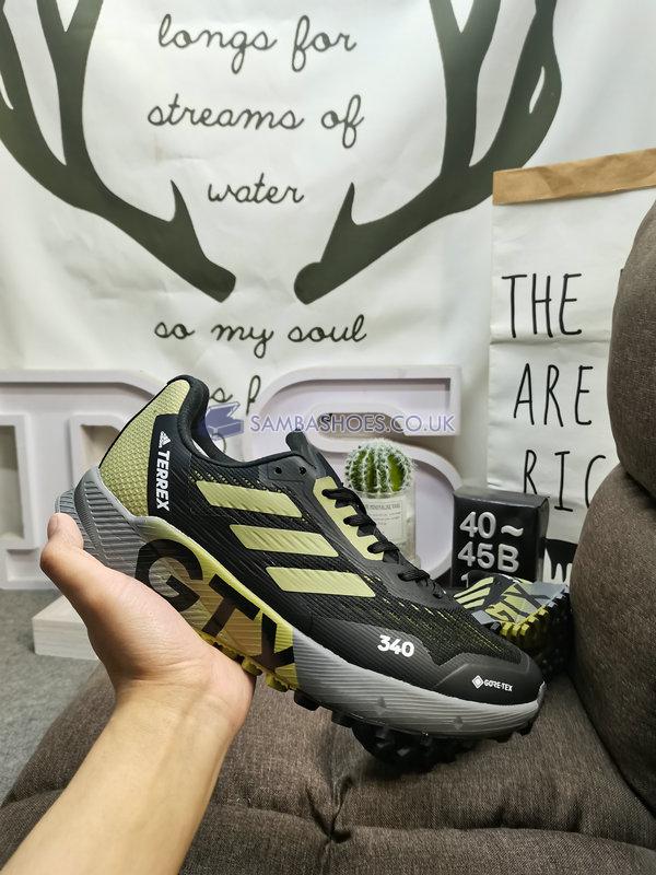 Adidas Terrex Agravic Flow 2.0 GTX "Black Yellow" - Core Black/Yellow/White - H03184-2 Classic Outdoor & Hiking Shoes