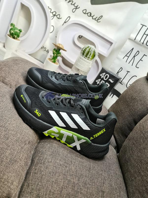 Adidas Terrex Agravic Flow 2.0 GTX "Black White Green" - Black/White/Green - H03184-3 Classic Outdoor & Hiking Shoes