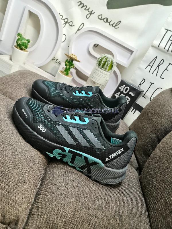 Adidas Terrex Agravic Flow 2.0 GTX "Black Grey Mint Ton" - Core Black/Grey Six/Mint Ton - H03382 Classic Outdoor & Hiking Shoes