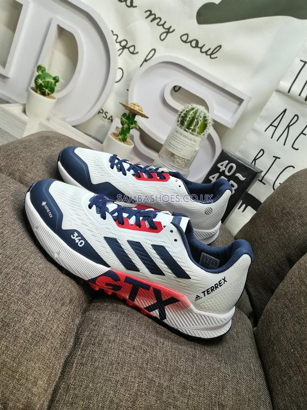 Adidas Terrex Agravic Flow 2.0 GTX "White Blue Red" - White/Blue/Red - H03184-4 Classic Outdoor & Hiking Shoes