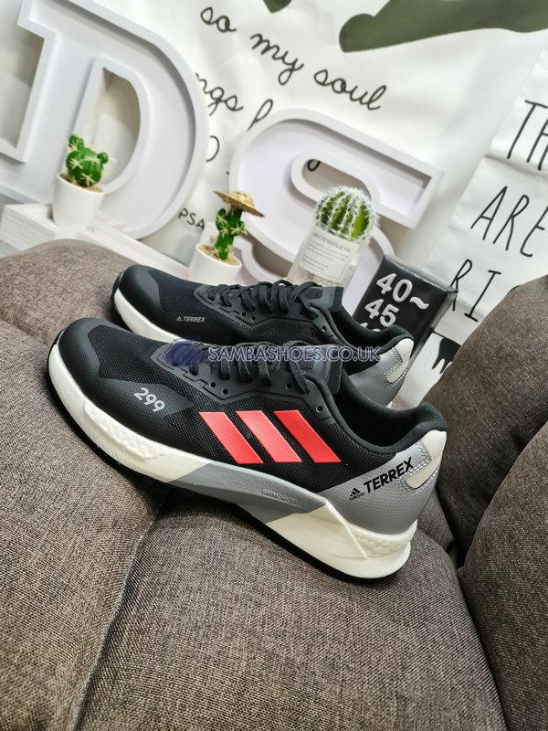 Adidas Terrex Agravic Ultra Trail "Black Red" - Core Black/Turbo/Crystal White - GZ9037-1 Classic Outdoor & Hiking Shoes