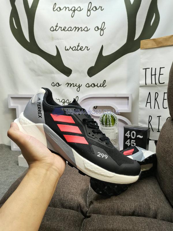 Adidas Terrex Agravic Ultra Trail "Black Red" - Core Black/Turbo/Crystal White - GZ9037-1 Classic Outdoor & Hiking Shoes