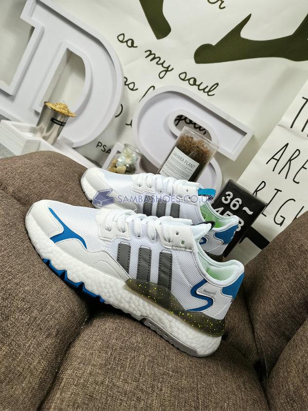 Adidas Nite Jogger "White Blue" - Cloud White/Grey Two/Hazy Blue - FX6904 Classic Originals Shoes