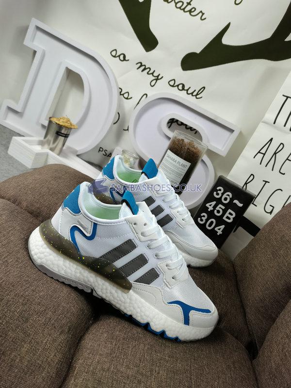 Adidas Nite Jogger "White Blue" - Cloud White/Grey Two/Hazy Blue - FX6904 Classic Originals Shoes