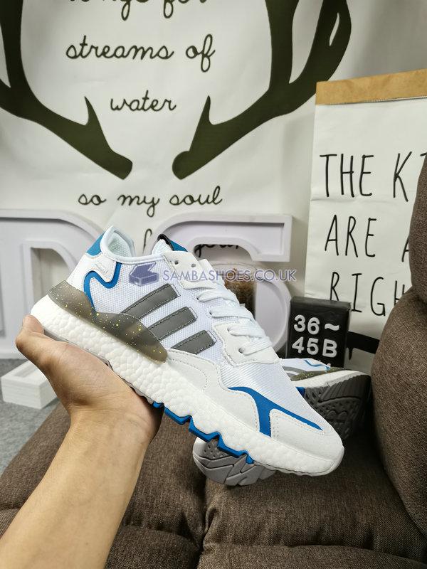 Adidas Nite Jogger "White Blue" - Cloud White/Grey Two/Hazy Blue - FX6904 Classic Originals Shoes