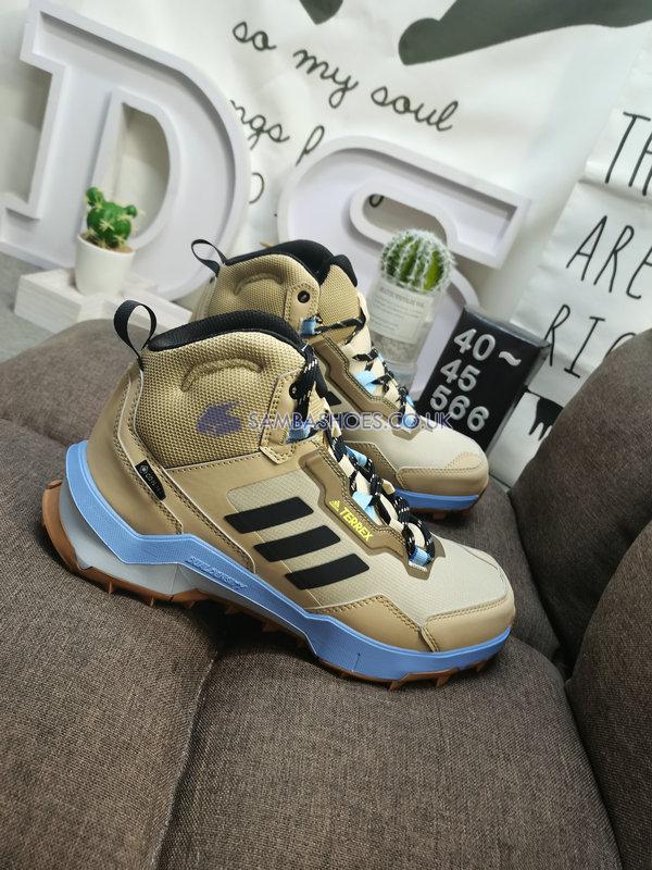 Adidas Terrex AX4 Mid Gore-Tex "Brown Blue Black" - Brown/Blue/Black - FZ3242 Classic Outdoor & Hiking Shoes