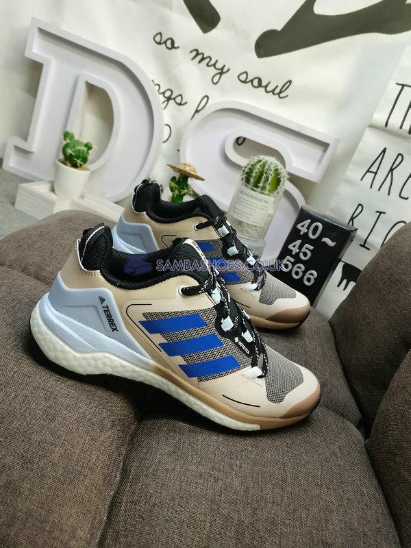 Adidas Terrex Skychaser Gore-Tex 2.0 Hiking "Beige Bold Blue" - Beige Tone/Bold Blue/Core Black - FZ3335 Classic Outdoor & Hiking Shoes