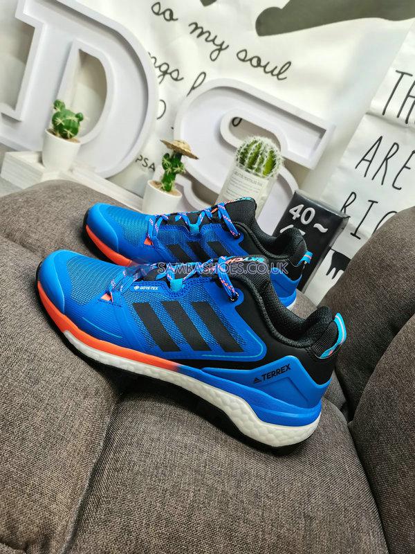 Adidas Terrex Skychaser Gore-Tex 2.0 Hiking "Blue Rush" - Blue Rush/Grey/Acid Red - GW2729 Classic Outdoor & Hiking Shoes