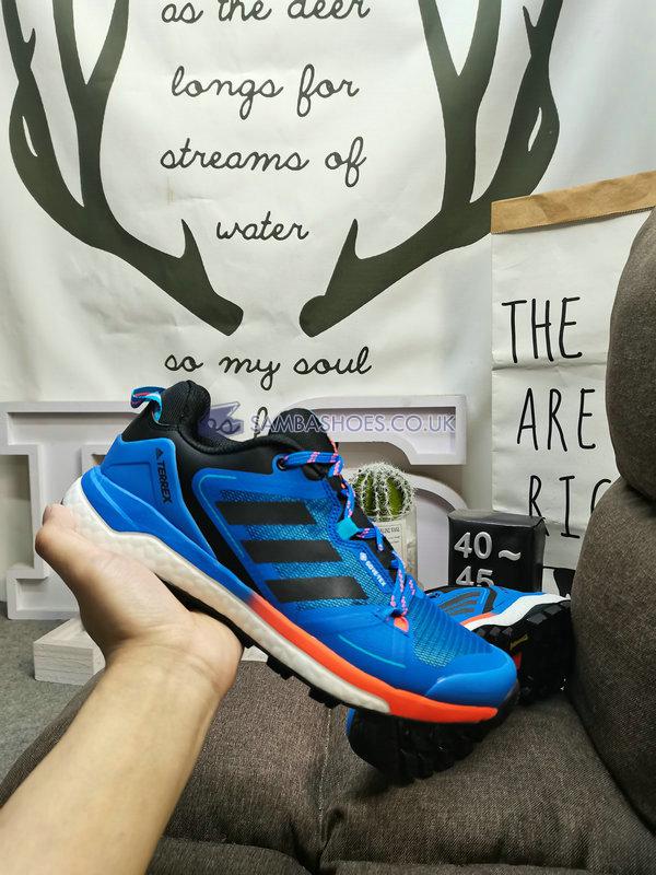 Adidas Terrex Skychaser Gore-Tex 2.0 Hiking "Blue Rush" - Blue Rush/Grey/Acid Red - GW2729 Classic Outdoor & Hiking Shoes