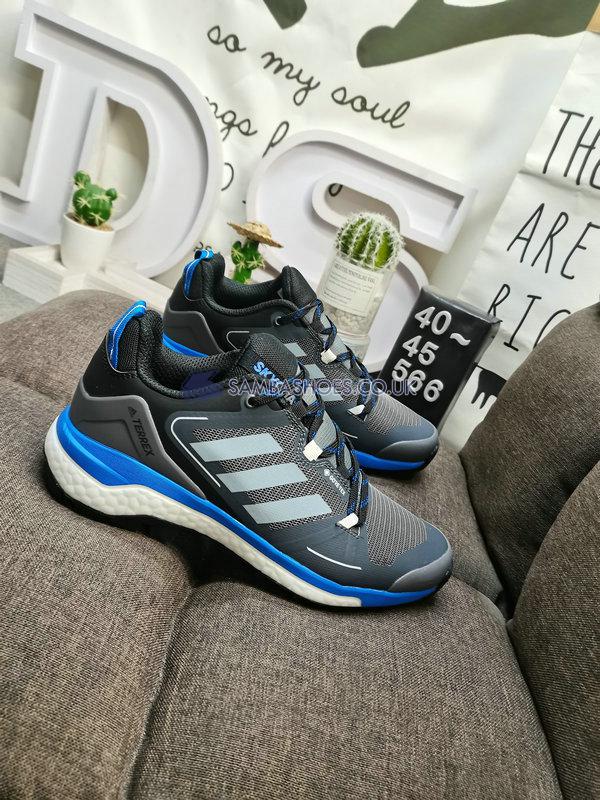 Adidas Terrex Skychaser Gore-Tex 2.0 Hiking "Grey Blue Rush" - Grey Three/Grey Two/Blue Rush - GZ0320 Classic Outdoor & Hiking Shoes