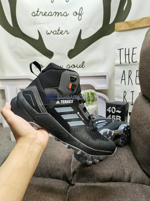 Adidas Terrex Swift R3 Mid Gore-Tex Hiking "Black Grey" - Core Black/Grey Three/Solar Red - FW2762 Classic Outdoor & Hiking Shoes