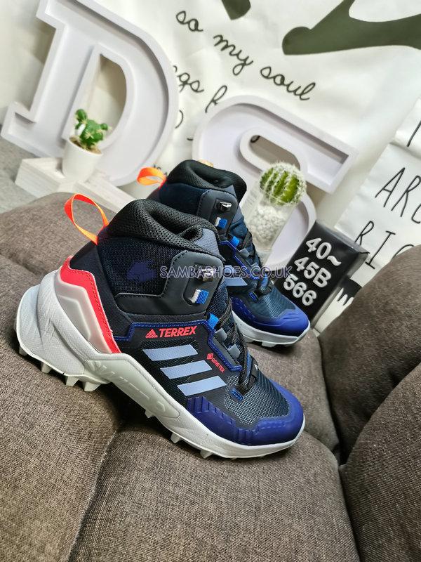 Adidas Terrex Swift R3 Mid Gore-Tex Hiking "Blue Black Orange" - Blue/Black/Orange - G54849 Classic Outdoor & Hiking Shoes