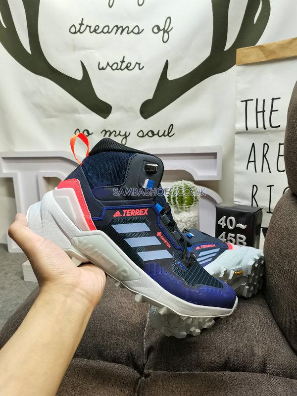 Adidas Terrex Swift R3 Mid Gore-Tex Hiking "Blue Black Orange" - Blue/Black/Orange - G54849 Classic Outdoor & Hiking Shoes