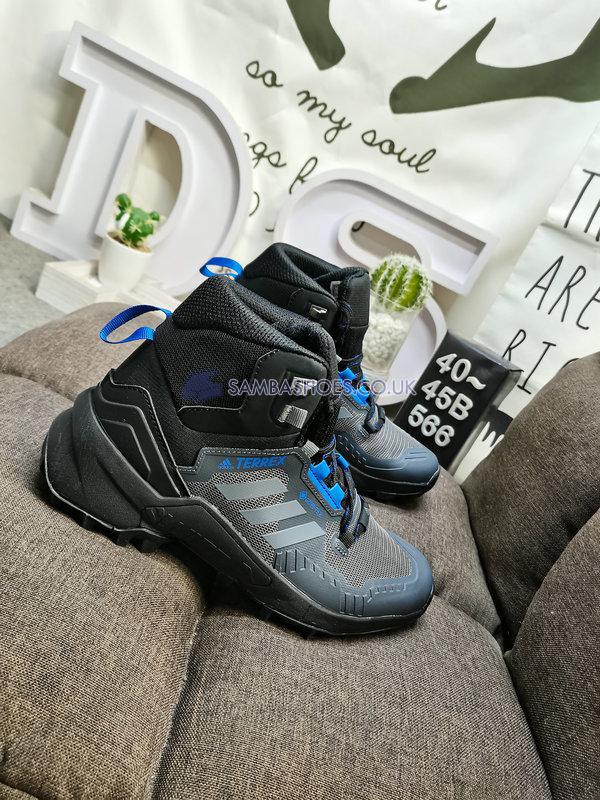 Adidas Terrex Swift R3 Mid Gore-Tex Hiking "Black Grey Blue Rush" - Core Black/Grey Three/Blue Rush - GZ0347 Classic Outdoor & Hiking Shoes