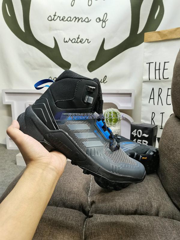 Adidas Terrex Swift R3 Mid Gore-Tex Hiking "Black Grey Blue Rush" - Core Black/Grey Three/Blue Rush - GZ0347 Classic Outdoor & Hiking Shoes