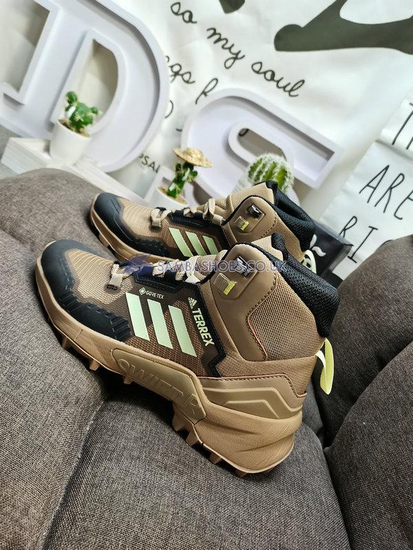 Adidas Terrex Swift R3 Mid Gore-Tex Hiking "Brown Black Yellow" - Brown/Black/Yellow - FZ3355 Classic Outdoor & Hiking Shoes