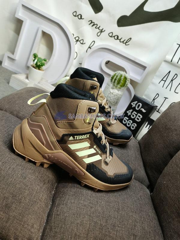 Adidas Terrex Swift R3 Mid Gore-Tex Hiking "Brown Black Yellow" - Brown/Black/Yellow - FZ3355 Classic Outdoor & Hiking Shoes