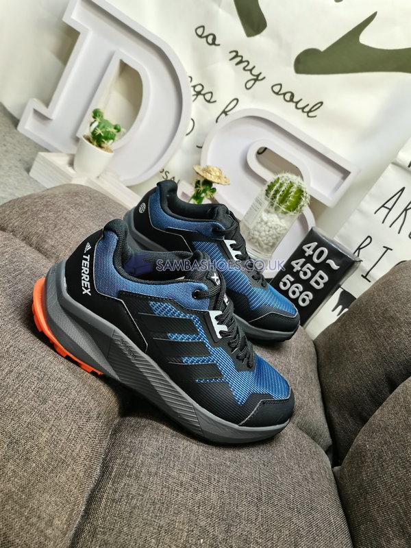 Adidas Terrex Trail Rider "Blue Black Orange" - Blue/Core Black/Impact Orange - HR1157-1 Classic Outdoor & Hiking Shoes