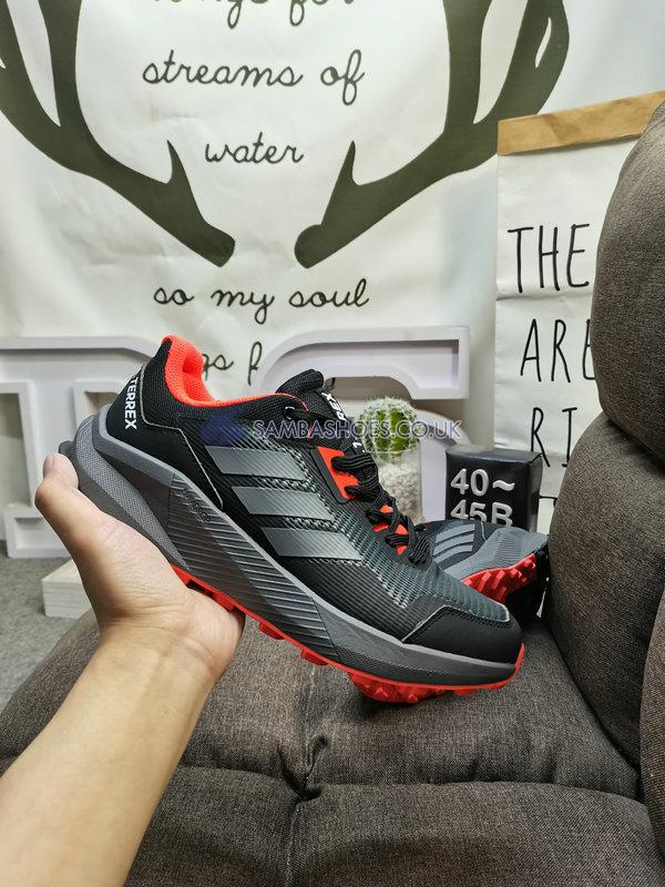 Adidas Terrex Trail Rider "Black Solar Red" - Core Black/Grey Four/Solar Red - HQ1233-1 Classic Outdoor & Hiking Shoes