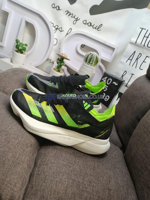 Adidas Adizero Adios Pro 3 "Core Black Solar Green" - Core Black/Beam Yellow/Solar Green - GX6251 Classic Running Shoes