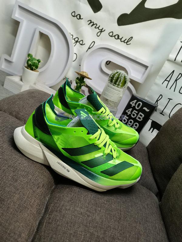 Adidas Adizero Adios Pro 3 "Fluorescent Green" - Fluorescent Green/Dark Green - GW7257-1 Classic Running Shoes