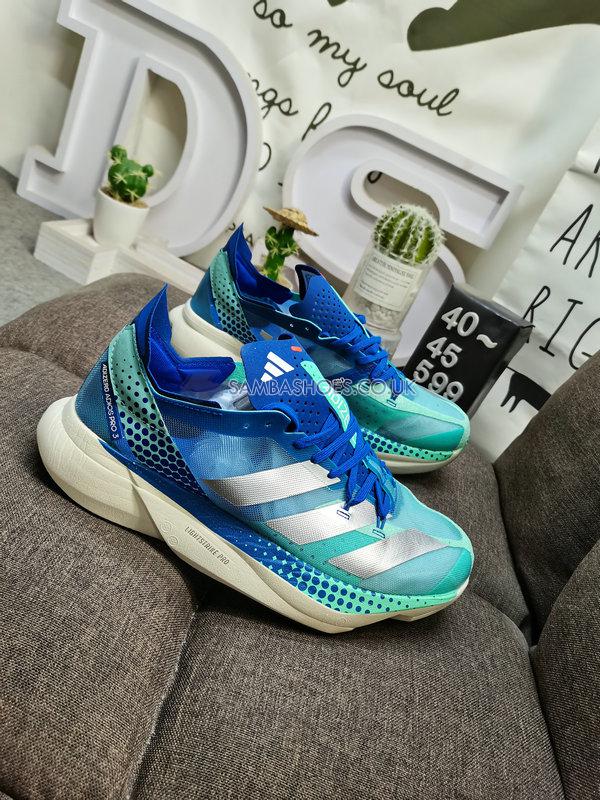 Adidas Adizero Adios Pro 3 "Pulse Mint Blue" - Pulse Mint/Zero Metalic/Royal Blue - GW7260 Classic Running Shoes