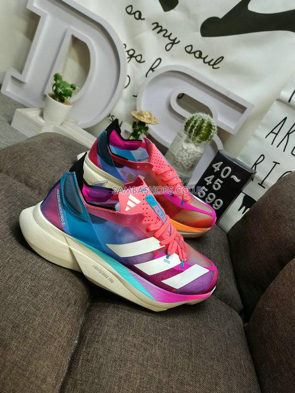 Adidas Adizero Adios Pro 3 "Signal Pink" - Signal Pink/Cloud White/Signal Cyan - GW7258 Classic Running Shoes