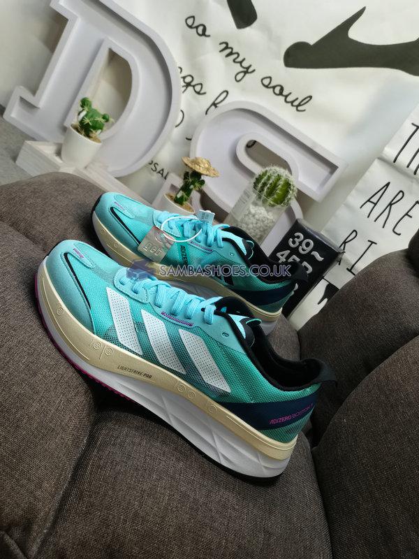 Adidas Adizero Boston 11 "Pulse Mint Blue" - Pulse Mint/Cloud White/Crystal White - GV9064 Classic Running Shoes