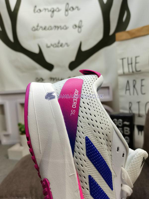 Adidas Adizero SL J "White Lucid Blue Fuchsia" - Cloud White/Lucid Blue/Lucid Fuchsia - H06413 Classic Running Shoes