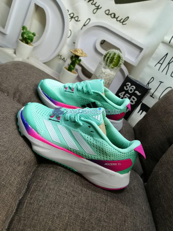 Adidas Adizero SL "Pulse Mint Lucid Fuchsia" - Pulse Mint/Zero Metalic/Lucid Fuchsia - GV9090 Classic Running Shoes