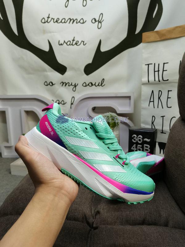 Adidas Adizero SL "Pulse Mint Lucid Fuchsia" - Pulse Mint/Zero Metalic/Lucid Fuchsia - GV9090 Classic Running Shoes