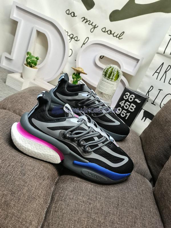 Adidas AlphaBoost V1 "Black Blue Fuchsia" - Core Black/Lucid Fuchsia/Blue Dawn - HP6612 Classic Running Shoes