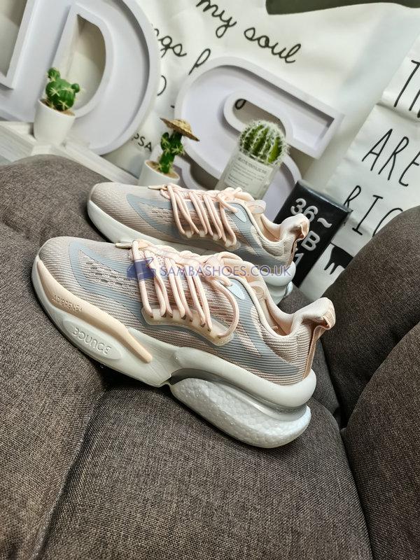 Adidas AlphaBoost V1 "Wonder Quartz" - Wonder Quartz/Taupe Metallic/Chalk White - HP6135 Classic Running Shoes