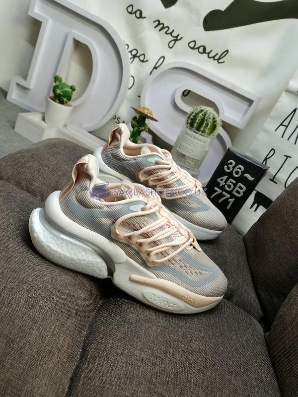 Adidas AlphaBoost V1 "Wonder Quartz" - Wonder Quartz/Taupe Metallic/Chalk White - HP6135 Classic Running Shoes