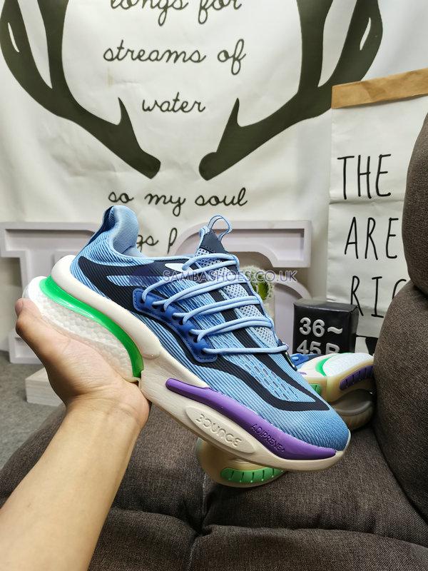 Adidas AlphaBoost V1 "Wonder Blue Purple" - Wonder Blue/Lemon Green/Purple - IE9701-1 Classic Running Shoes