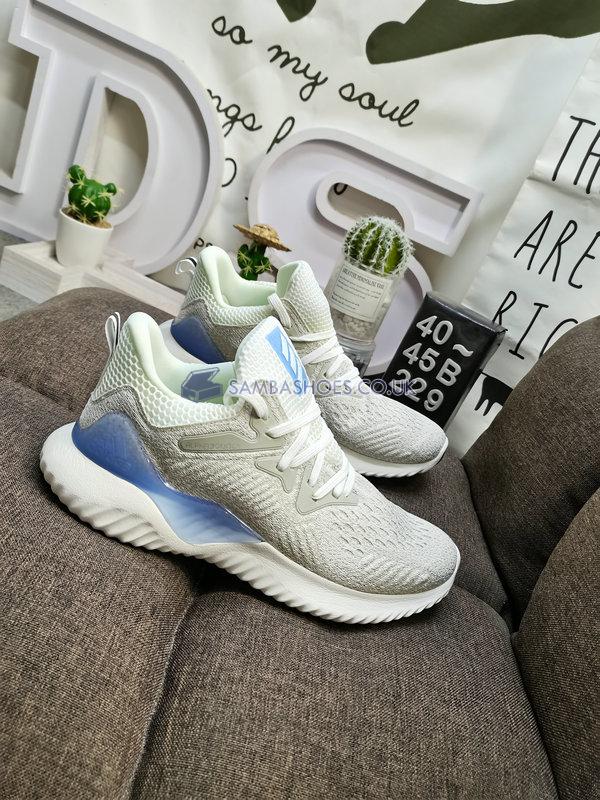 Adidas Alphabounce Beyond "Cloud White Blue" - Grey/Cloud White/Aero Blue - AQ0572 Classic Running Shoes