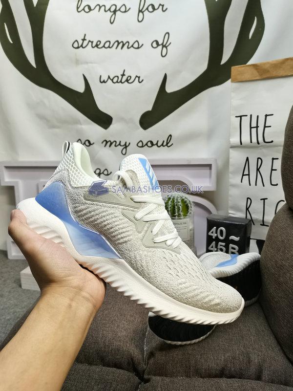 Adidas Alphabounce Beyond "Cloud White Blue" - Grey/Cloud White/Aero Blue - AQ0572 Classic Running Shoes