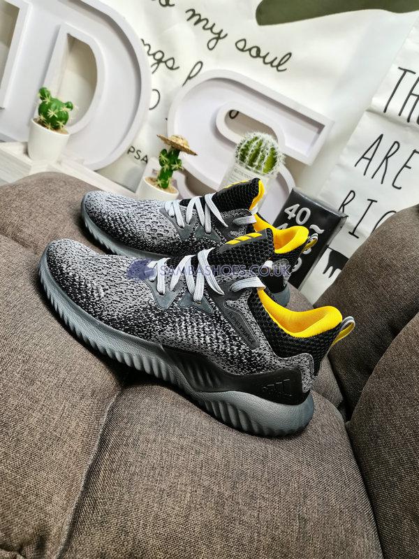 Adidas Alphabounce Beyond "Grey Legend Ink" - Grey/Black/Yellow/Legend Ink - AQ0575-2 Classic Running Shoes