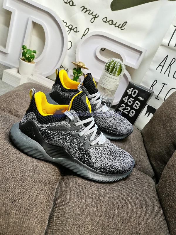 Adidas Alphabounce Beyond "Grey Legend Ink" - Grey/Black/Yellow/Legend Ink - AQ0575-2 Classic Running Shoes