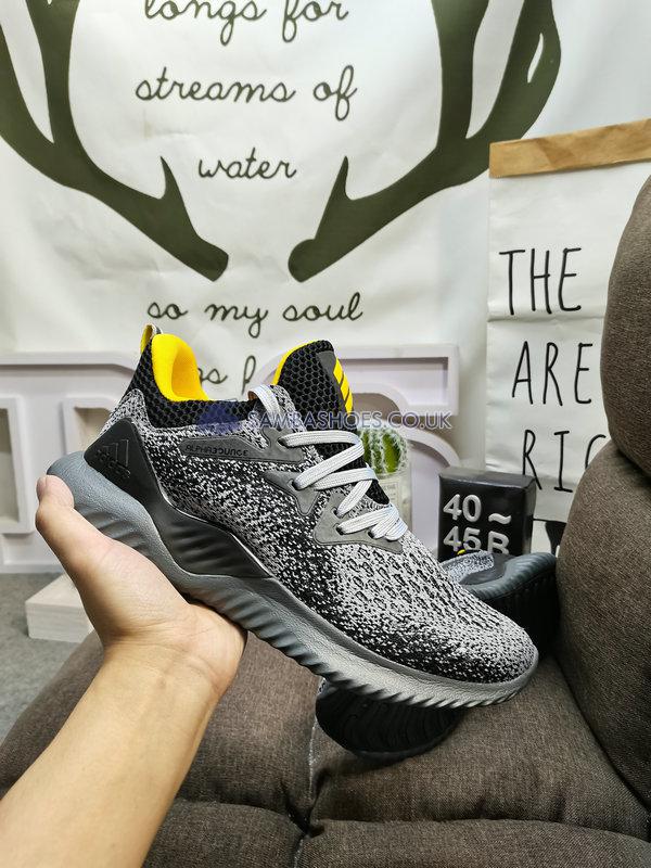 Adidas Alphabounce Beyond "Grey Legend Ink" - Grey/Black/Yellow/Legend Ink - AQ0575-2 Classic Running Shoes